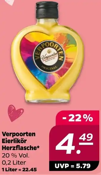 NETTO Verpoorten Eierlikör Herzflasche Angebot