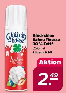 NETTO Glücksklee Sahne Finesse 30% Fett Angebot