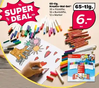 NETTO Kreativ-Mal-Set* 65-tlg. Angebot