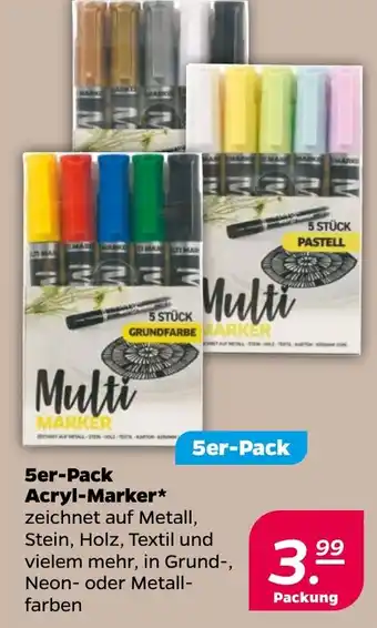 NETTO Acryl-Marker 5er-Pack Angebot