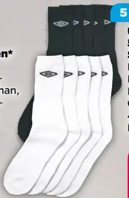 NETTO umbro Herren Sportsocken 5er Pack Angebot