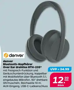 NETTO denver Bluetooth-Kopfhörer Over Ear drahtlos BTH-235 Angebot