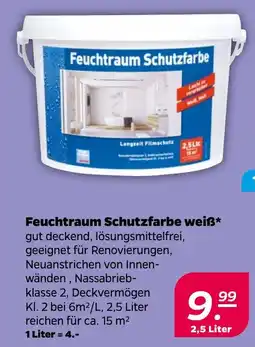 NETTO Feuchtraum Schutzfarbe weiß Angebot