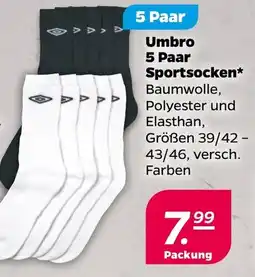 NETTO Umbro 5 Paar Sportsocken Angebot