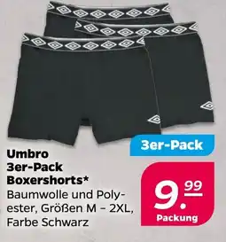 NETTO Umbro 3er-Pack Boxershorts Angebot