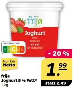 NETTO frija Joghurt 5% Fett Angebot