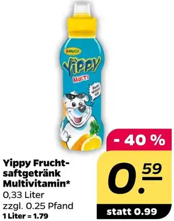 NETTO Yippy Fruchtsaftgetränk Multivitamin Angebot