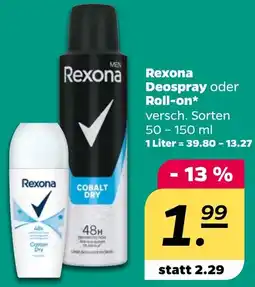 NETTO Rexona Deospray oder Roll-on Angebot