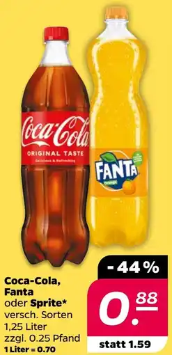 NETTO Coca-Cola, Fanta oder Sprite Angebot