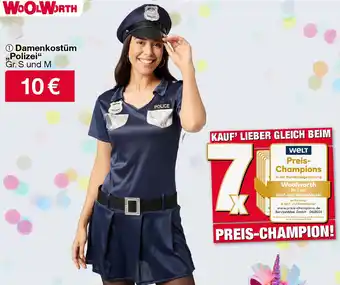 Woolworth Damenkostüm „Polizei" Angebot