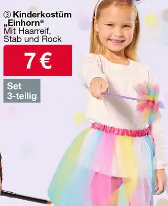 Woolworth Kinderkostüm Einhorn Angebot