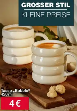 Woolworth Tasse ,,Bubble" Angebot