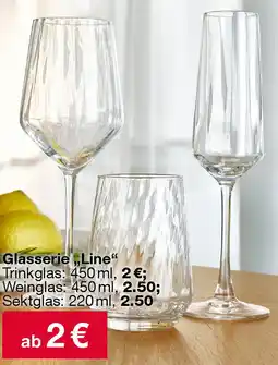 Woolworth Glasserie ,,Line" Angebot