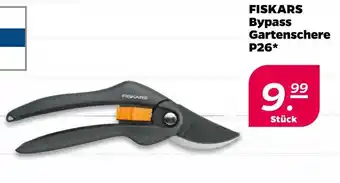 NETTO Fiskars bypass gartenschere p26 Angebot