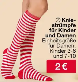 Woolworth Kniestrümpfe für Kinder und Damen Angebot