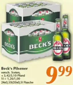 inkoop Beck's Pilsener Angebot