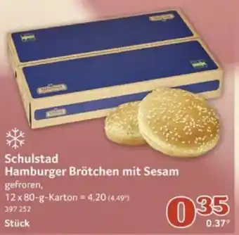 Selgros Schulstad Hamburger Brötchen mit Sesam Angebot