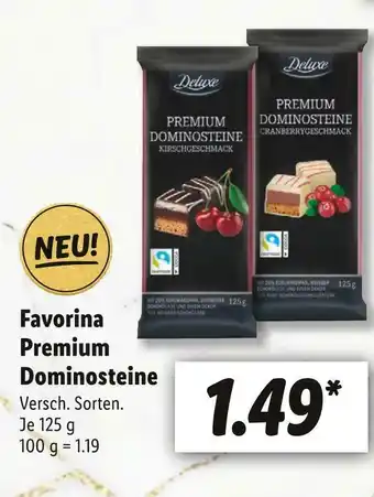 Lidl Deluxe favorina premium dominosteine Angebot