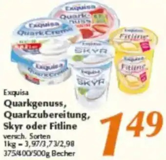 inkoop Exquisa Quarkgenuss, Quarkzubereitung, Skyr oder Fitline Angebot