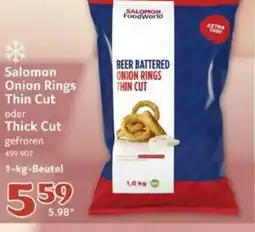 Selgros SALOMON FoodWorld Onion Rings Thin Cut oder Thick Cut Angebot