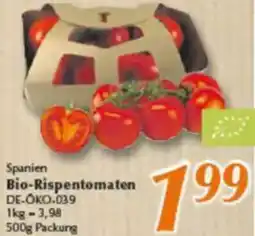 inkoop Spanien Bio-Rispentomaten Angebot