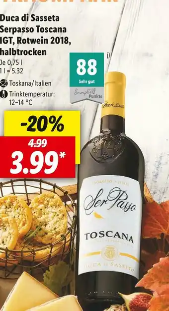 Lidl Duca di sasseta rotwein Angebot