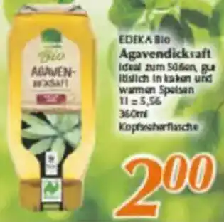 inkoop EDEKA BIO Agavendicksaft Angebot