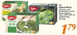 inkoop iglo Spinat-Minis Angebot