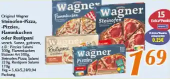 inkoop Original Wagner Steinofen-Pizza, Pizzies, Flammkuchen oder Rustipani Angebot