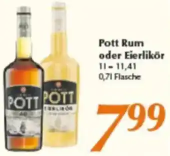 inkoop Pott Rum oder Eierlikör Angebot