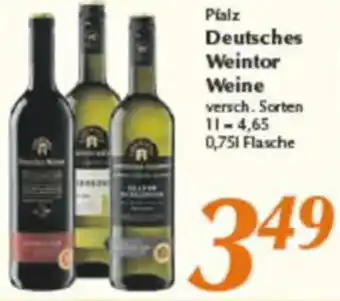 inkoop Pfalz Deutsches Weintor Weine Angebot