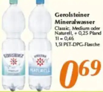 inkoop Gerolsteiner Mineralwasser Angebot