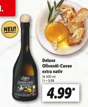 Lidl Deluxe olivenöl-cuvee extra nativ Angebot