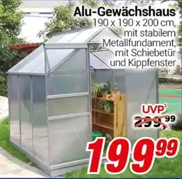 CENTERSHOP Alu-Gewächshaus Angebot