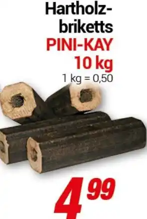 CENTERSHOP Hartholz- briketts PINI-KAY Angebot