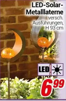 CENTERSHOP LED-Solar- Metalllaterne Angebot