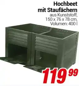 CENTERSHOP Hochbeet mit Staufächern Angebot