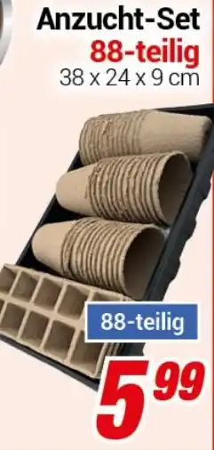 CENTERSHOP Anzucht-Set 88-teilig Angebot