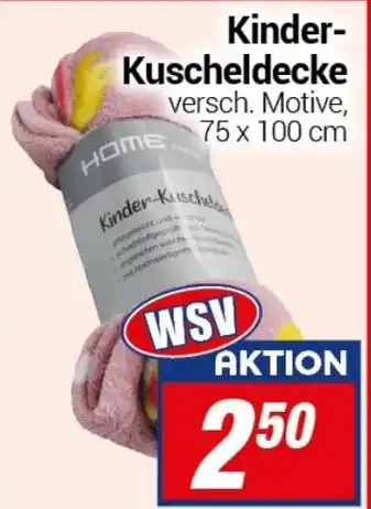 CENTERSHOP Kinder- Kuscheldecke Angebot