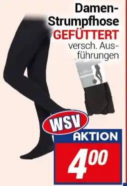 CENTERSHOP Damen- Strumpfhose GEFÜTTERT Angebot