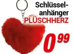 CENTERSHOP Schlüssel- anhänger PLÜSCHHERZ Angebot