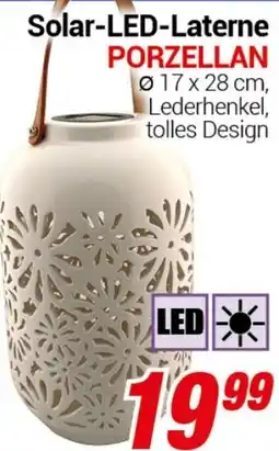 CENTERSHOP Solar-LED-Laterne PORZELLAN Angebot