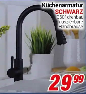 CENTERSHOP Küchenarmatur SCHWARZ Angebot