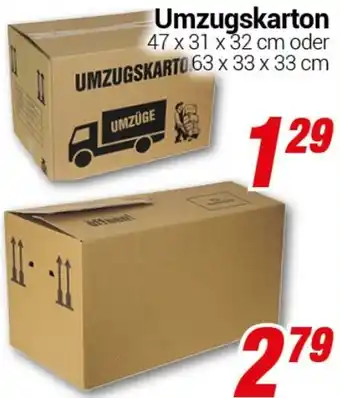 CENTERSHOP Umzugskarton Angebot