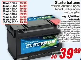 CENTERSHOP Starterbatterie 36 Ah Angebot