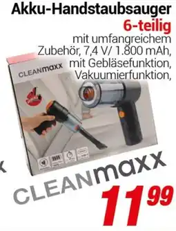 CENTERSHOP Akku-Handstaubsauger CLEANMaxx Angebot