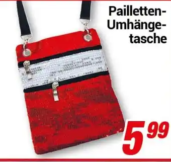 CENTERSHOP Pailletten- Umhänge- tasche Angebot