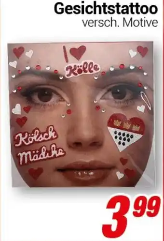 CENTERSHOP Gesichtstattoo Angebot