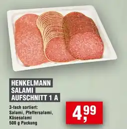 Handelshof Henkelmann salami aufschnitt 1 a Angebot