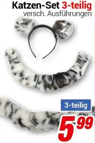 CENTERSHOP Katzen-Set 3-teilig Angebot